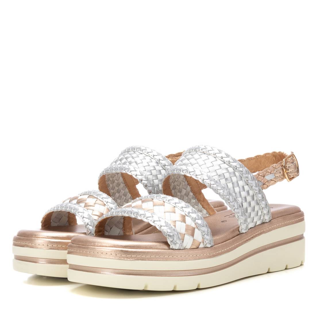Carmela 16225502 sandale cuir nude compensée