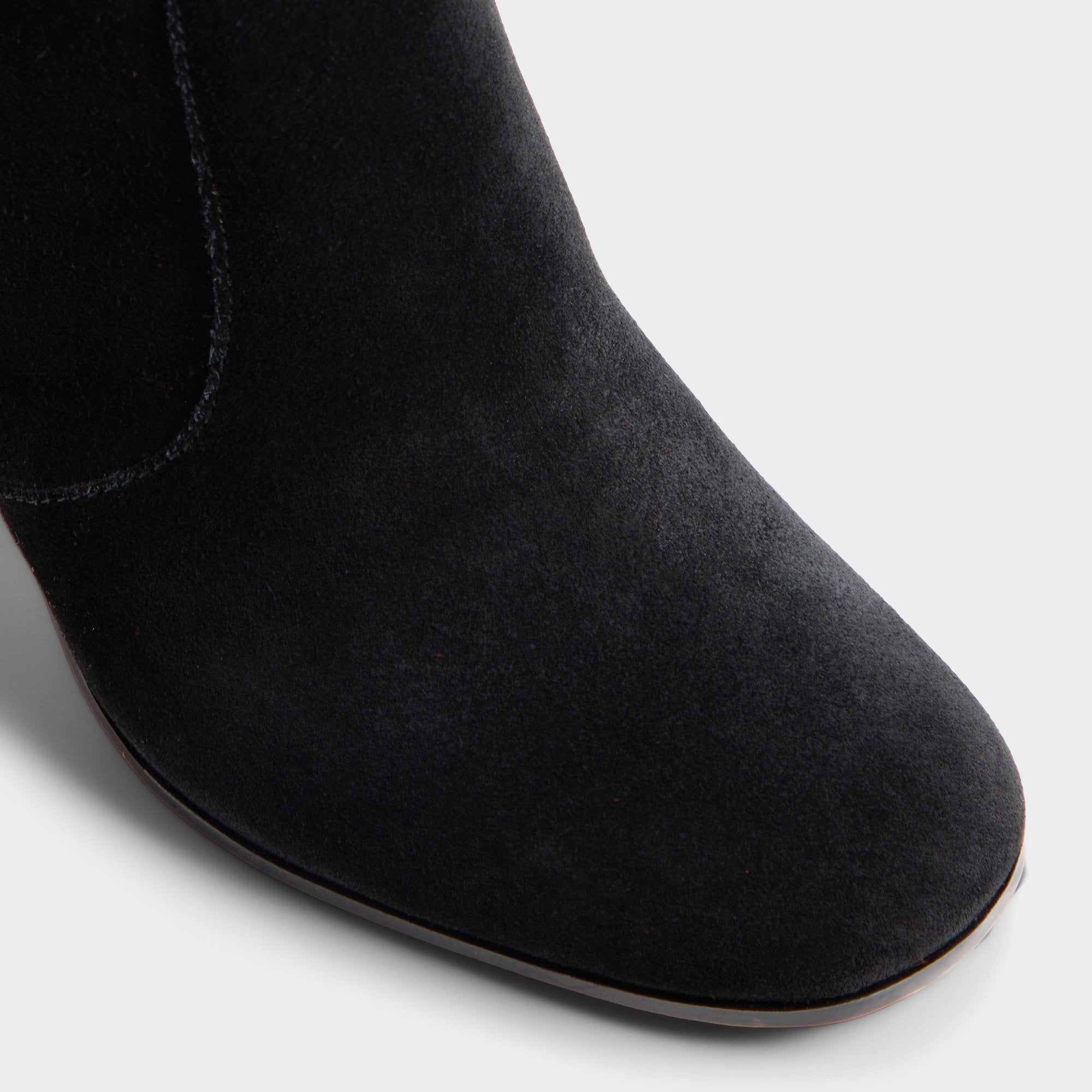 ALDO Seline bottes hautes noires talon plat