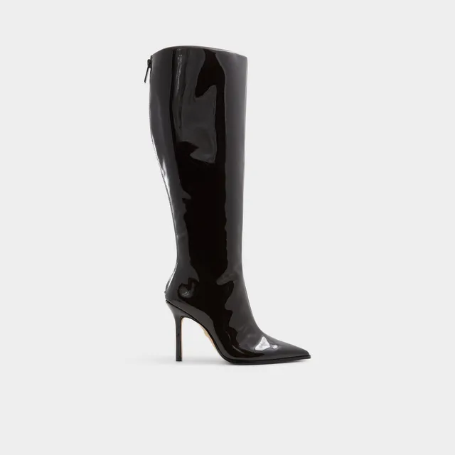Aldo Maybellie bottes genou vernis mollet large