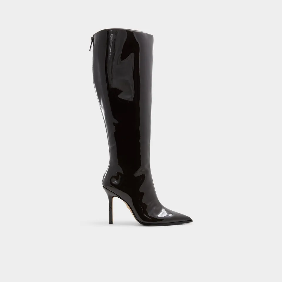 Aldo Maybellie bottes genou vernis mollet large