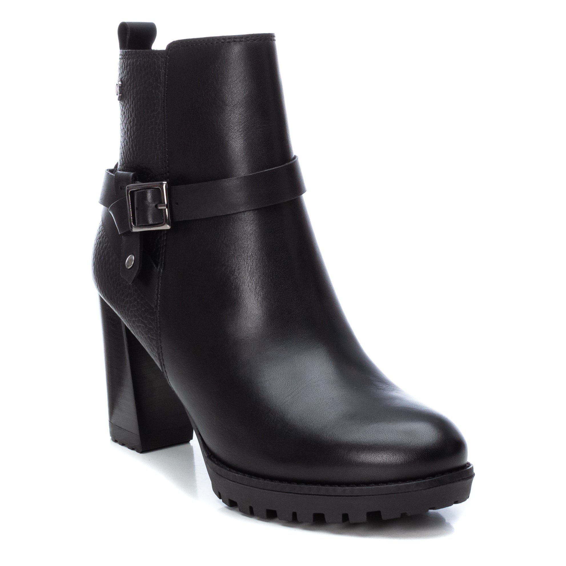 Carmela 16005602 bottine cuir noir talon 8 cm