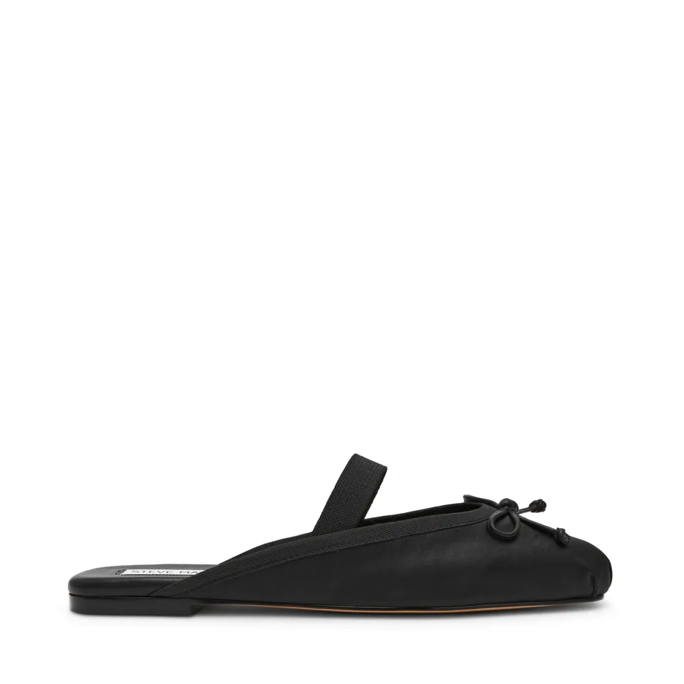Steve Madden Cutesy ballerine satin noir plate