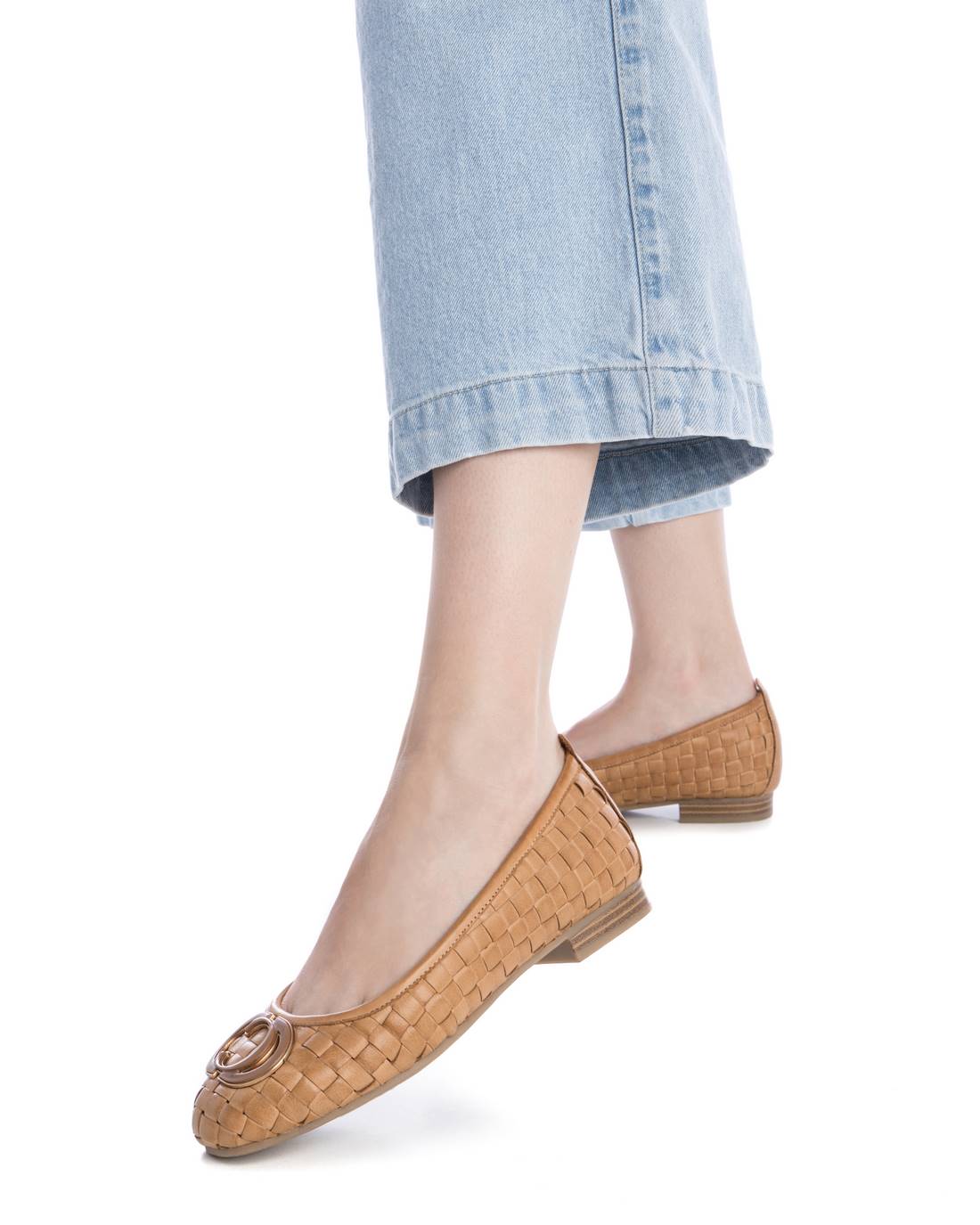 Carmela 16216901 ballerines cuir camel plates