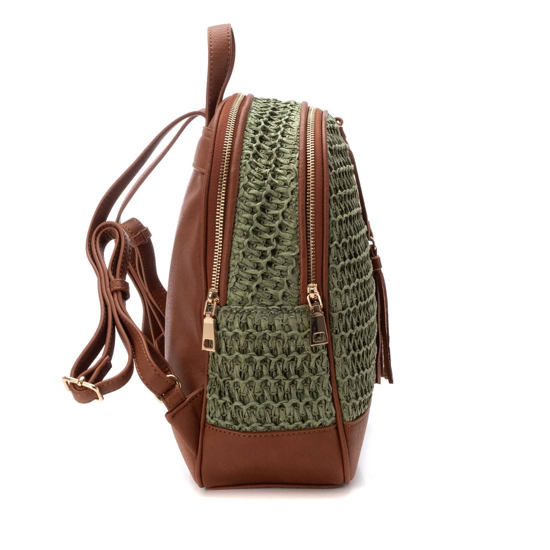 Carmela 18612903 sac à dos femme vert rafia 20 cm