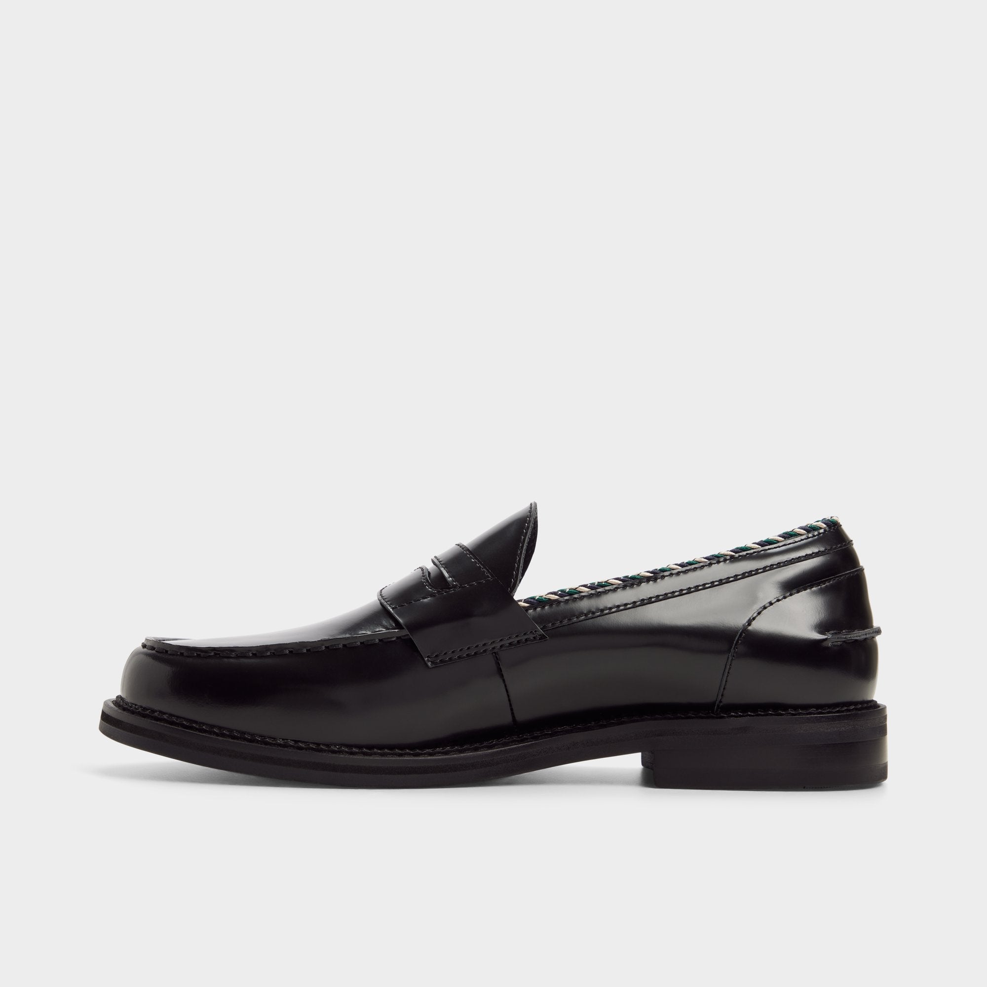 ALDO Ruffus mocassin noir femme coussinet confort
