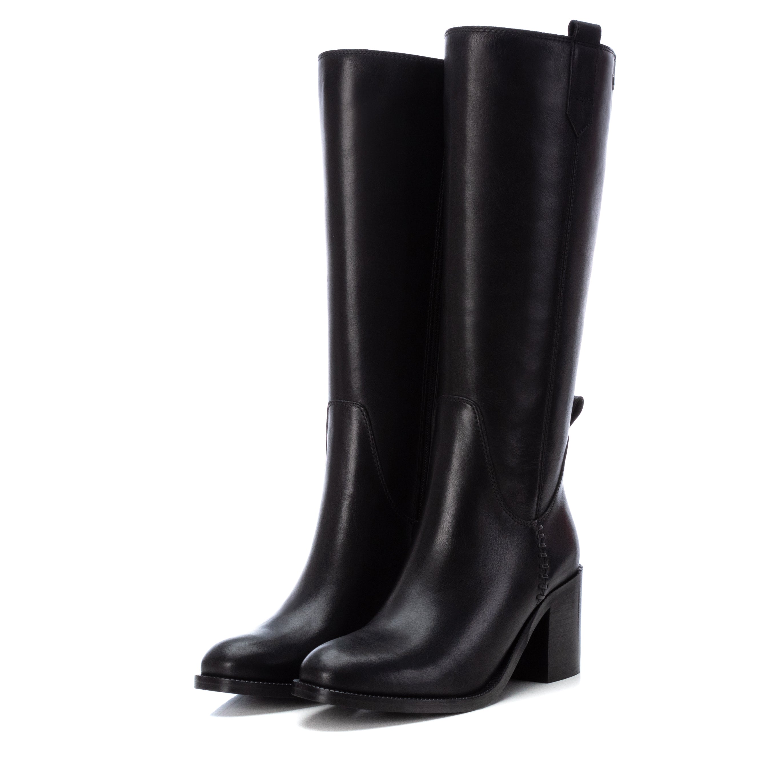 Carmela 16005701 botte noire cuir talon moyen