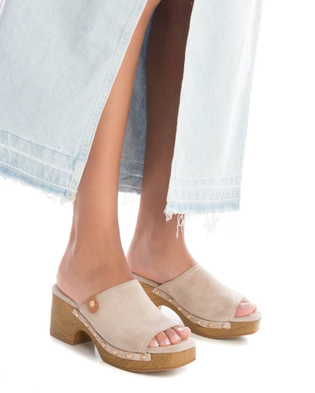 Carmela 16161202 sandales femme blanc cuir talon moyen