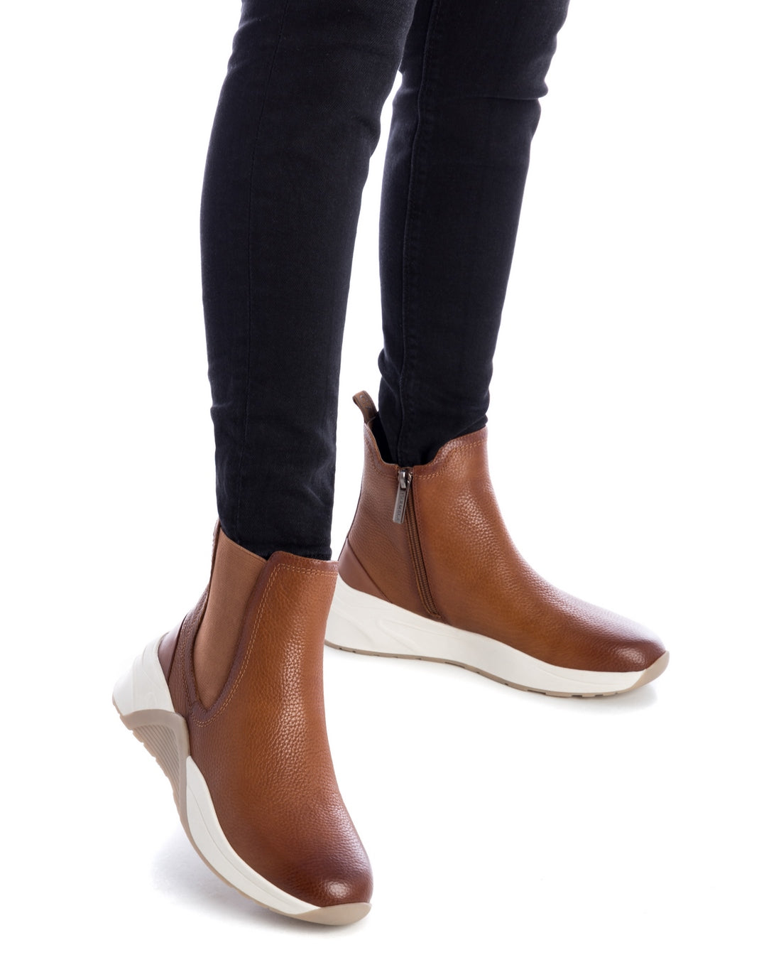 Carmela 16014102 bottine chelsea femme marron cuir