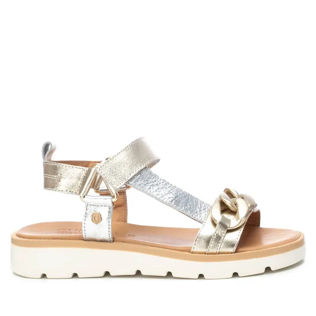 Carmela 16159003 sandale femme dorée cuir plat
