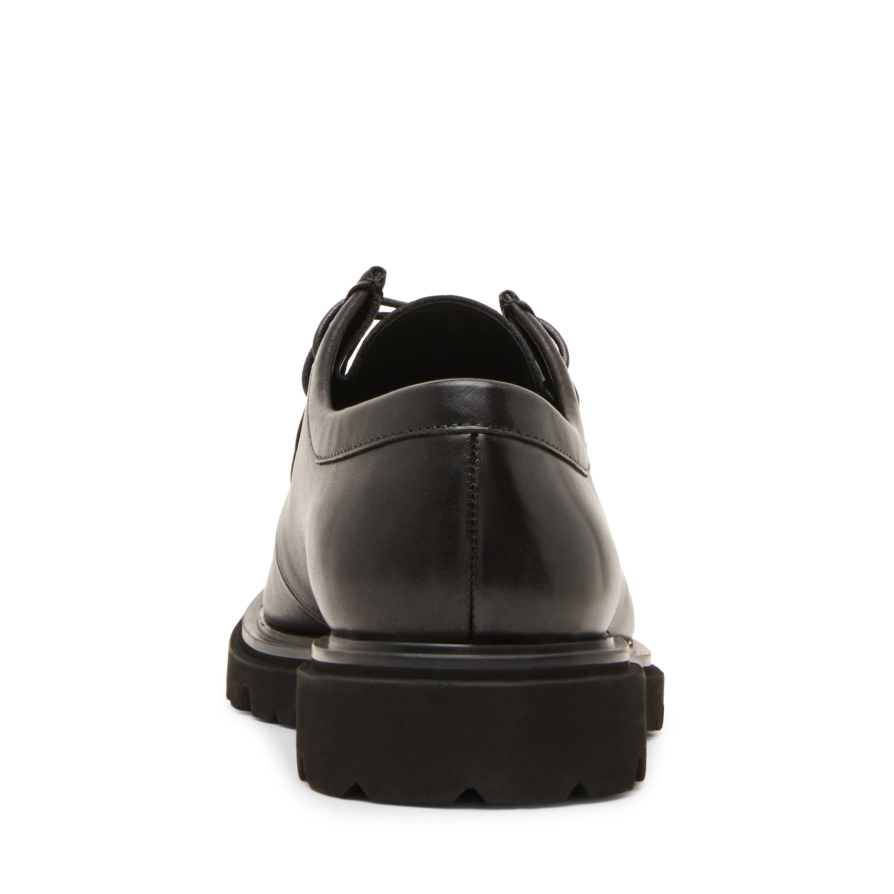 Steve Madden Honus Flat Shoe plates cuir noir