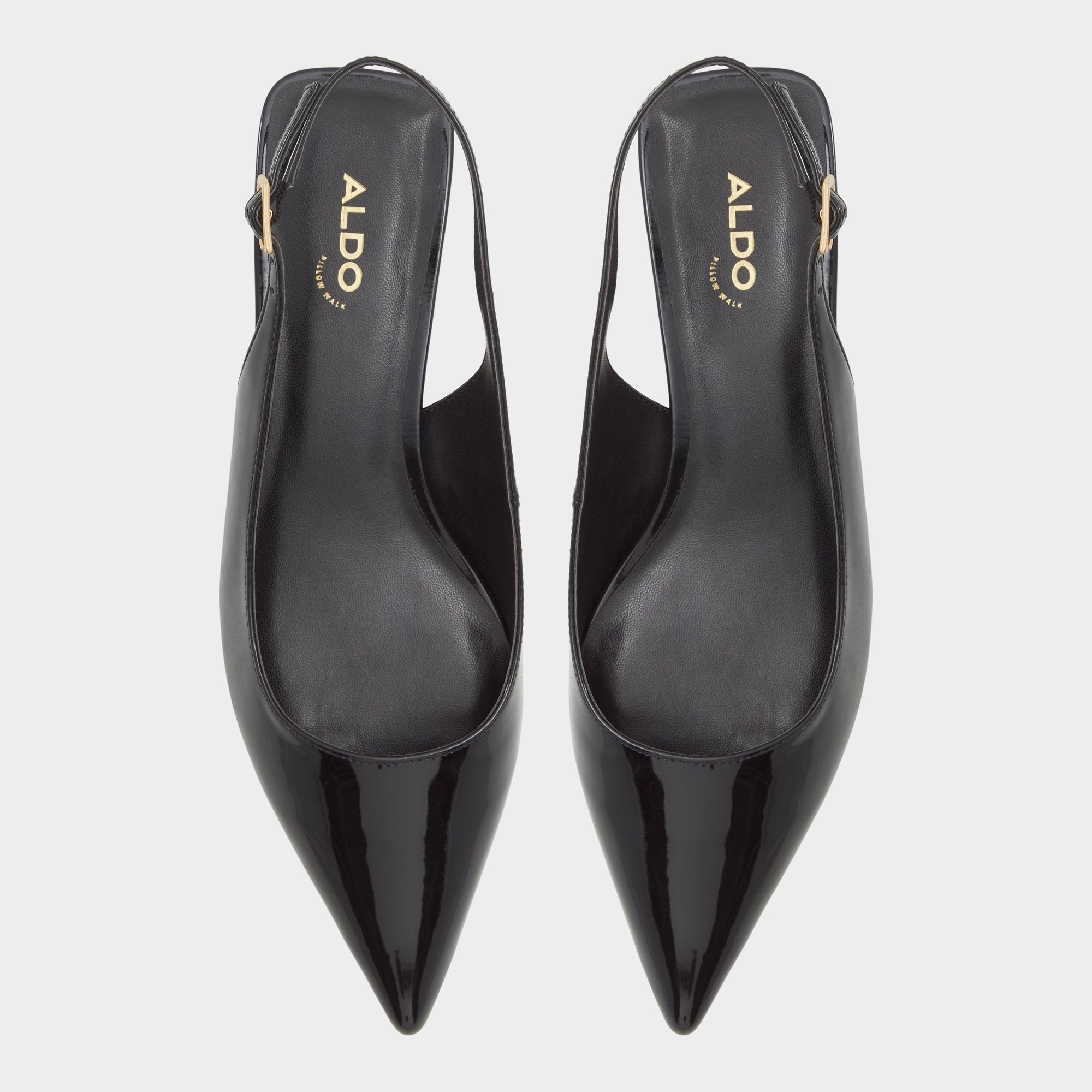 ALDO Lennoxie slingbacks petit talon noirs