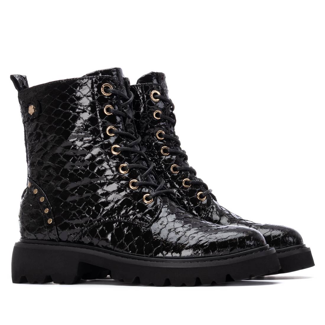 Carmela 16266503 bottines gris talon imprimé animal