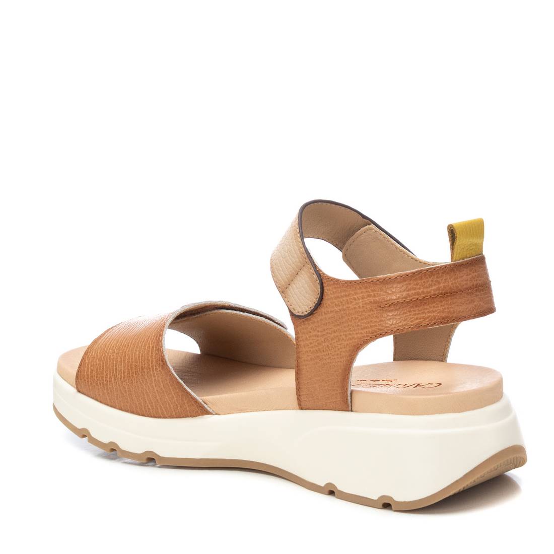 Carmela 16230902 sandale cuir femme scratch camel