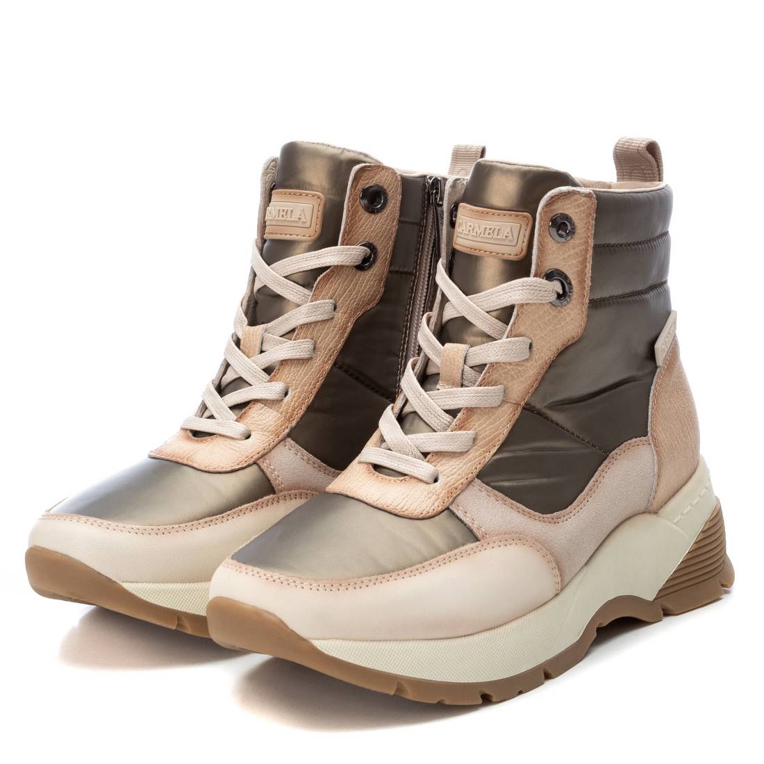 Carmela 16092702 basket montante blanche cuir