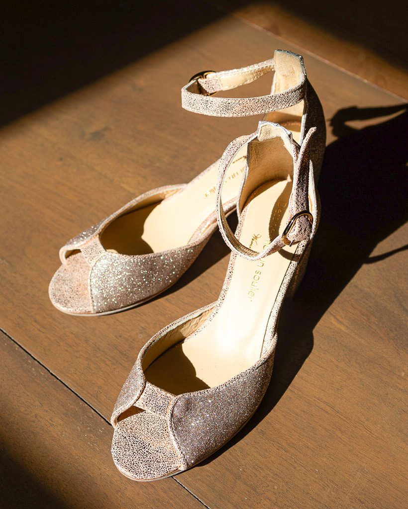 Dessine Moi Un Soulier Charlotte sandale paillettes or blond