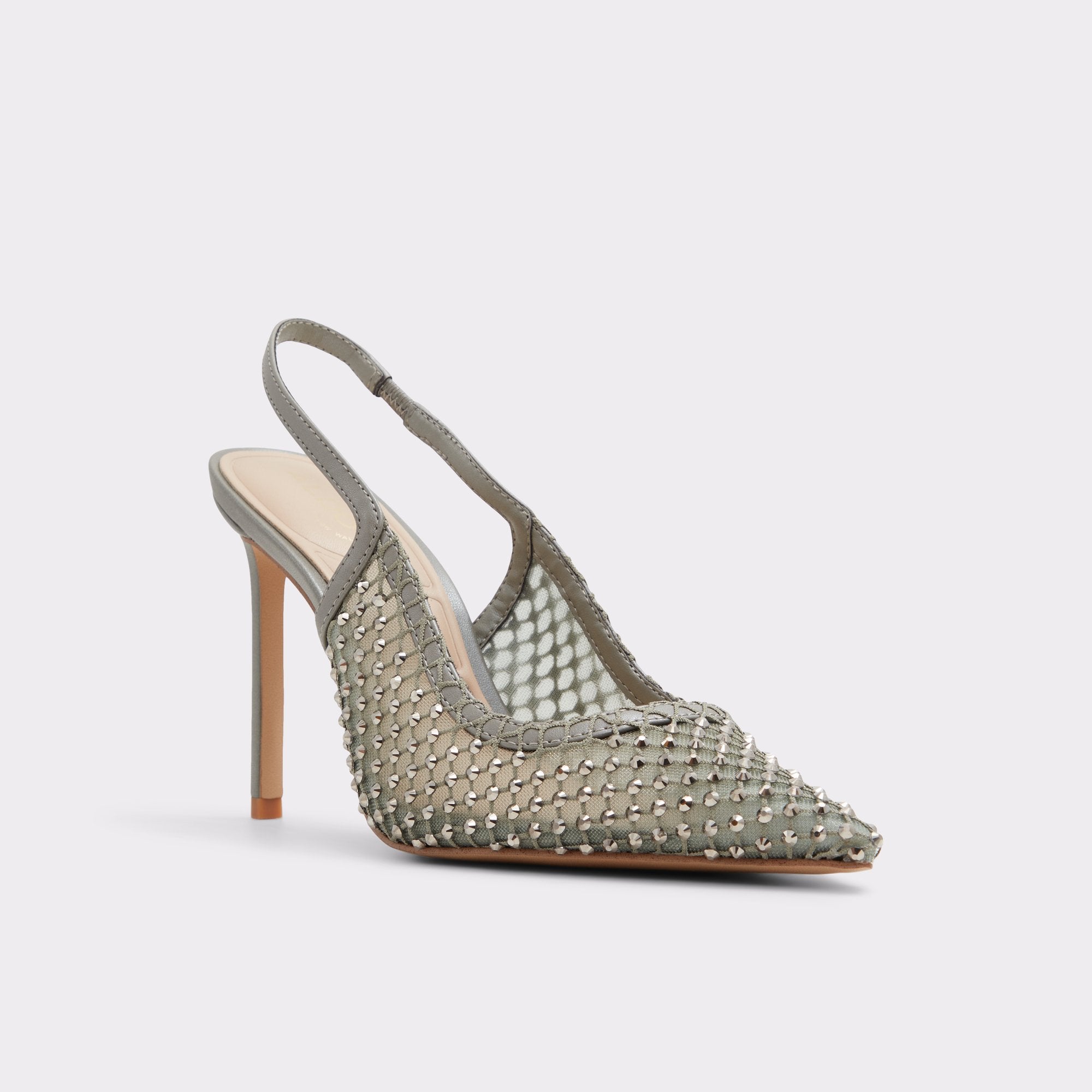 Aldo Marciana escarpins bride arrière strass verts