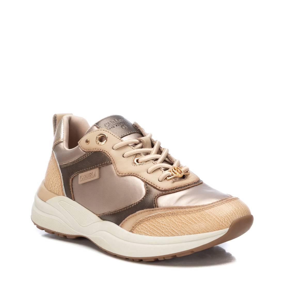 Carmela 16183903 sneaker marron cuir semelle plate