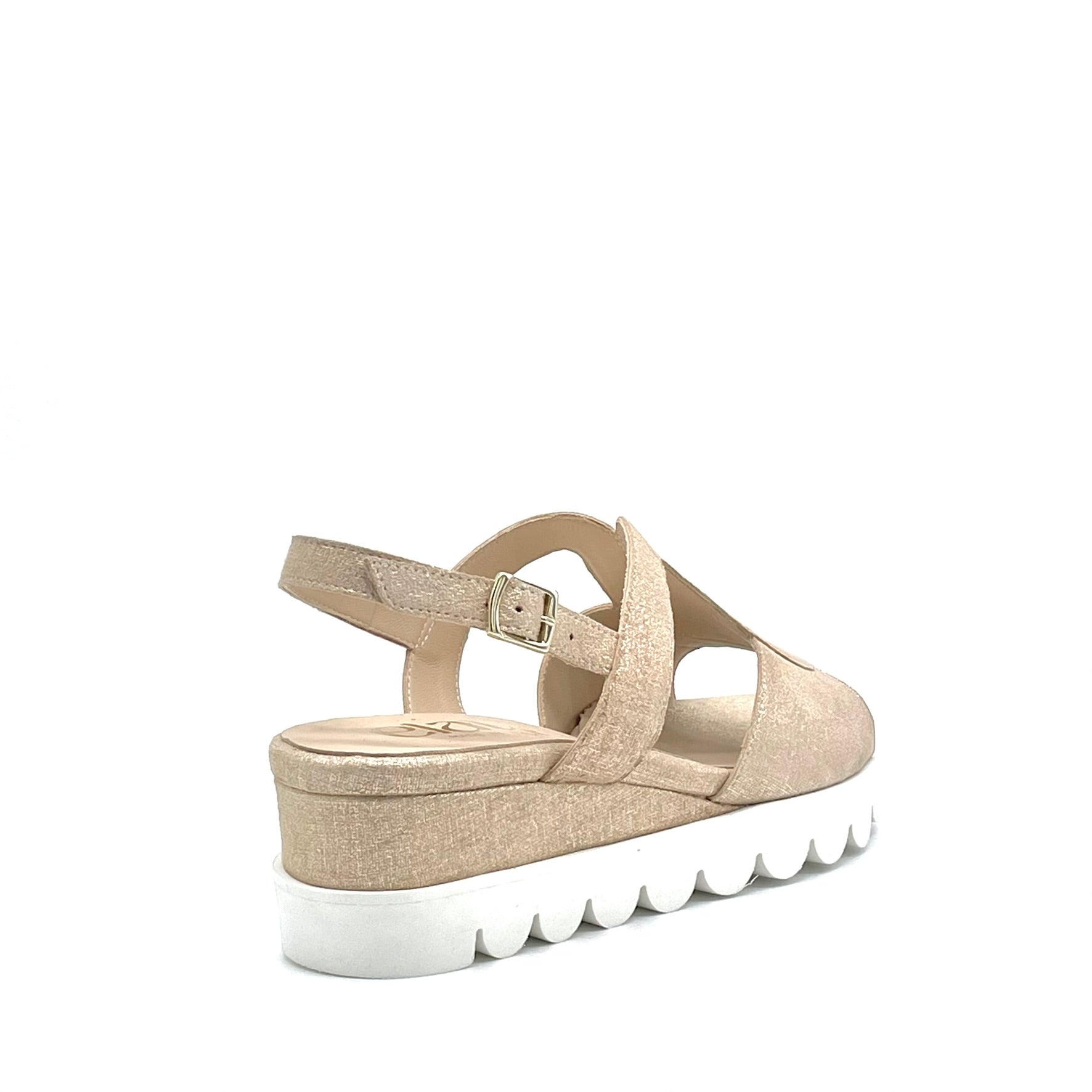 ELATA 26203-1 sandale compensée champagne 5 cm