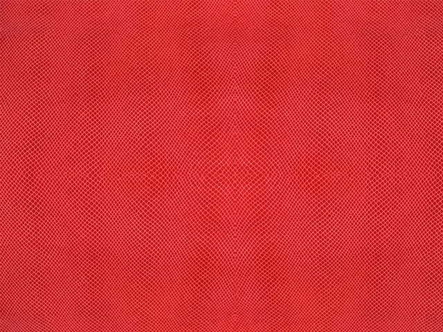Dessine Moi Un Soulier vipérine rouge échantillon cuir