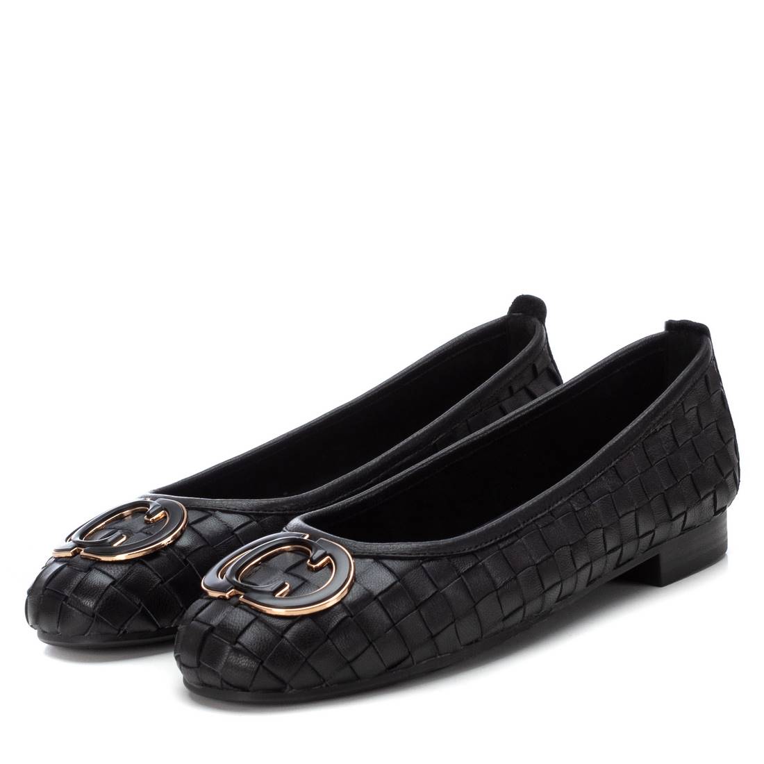 Carmela 16216902 ballerine femme noir cuir plat