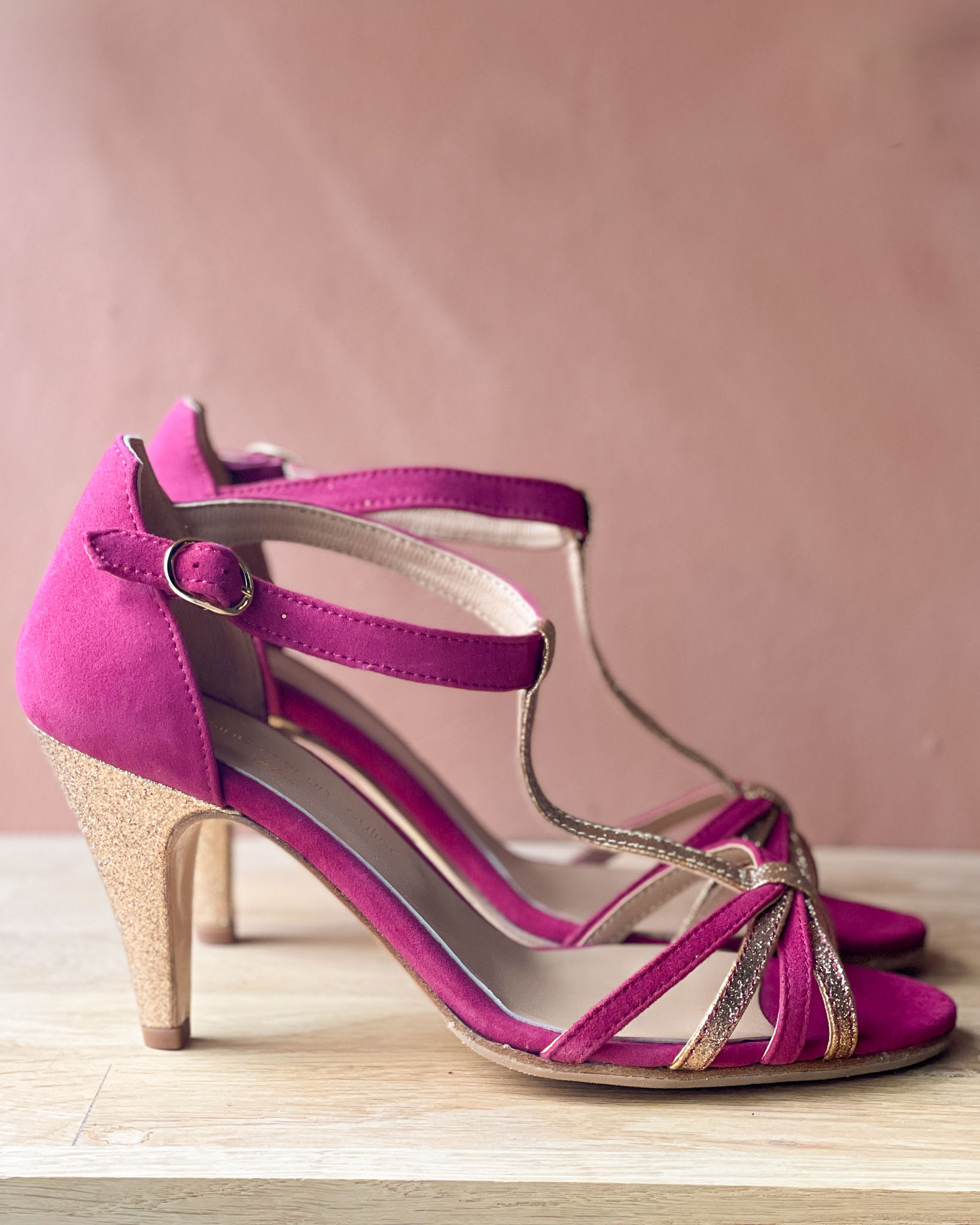 Dessine Moi Un Soulier sandale Chloé velours pivoine 39.5