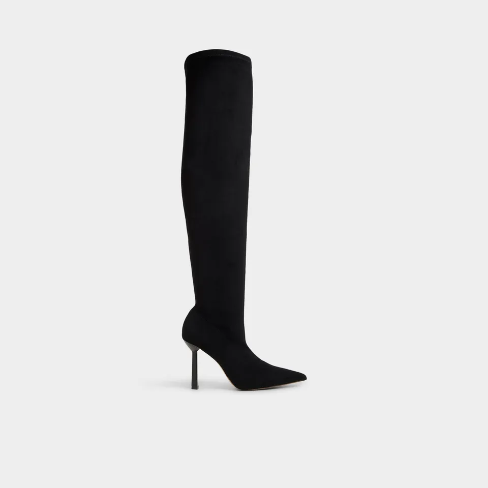 ALDO Caldan bottes cuissardes suède noir