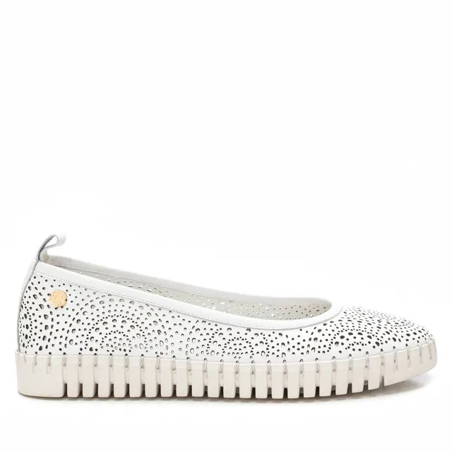 Carmela 16230202 ballerine blanche cuir confort
