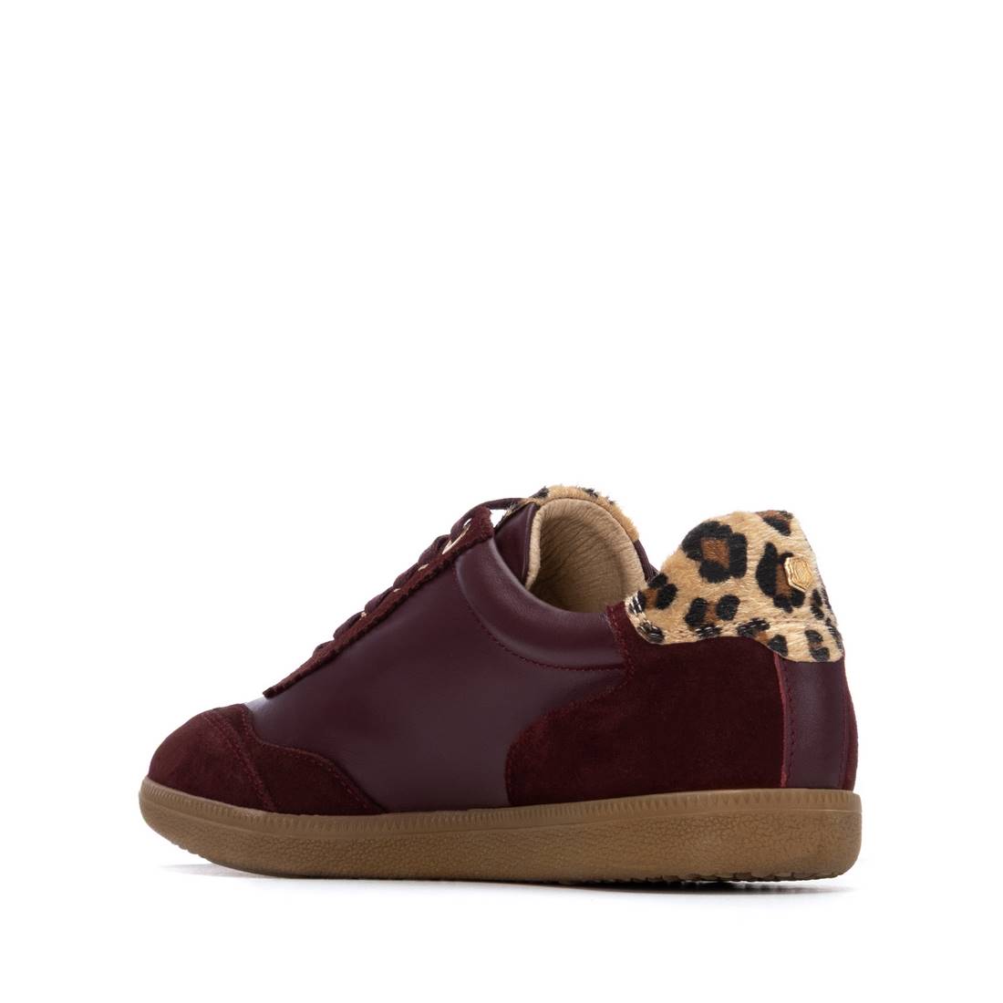 Carmela 16264002 baskets cuir bordeaux lacets