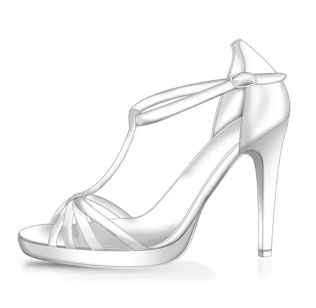 Dessine Moi Un Soulier Sandale Chloé Plateforme à personnaliser