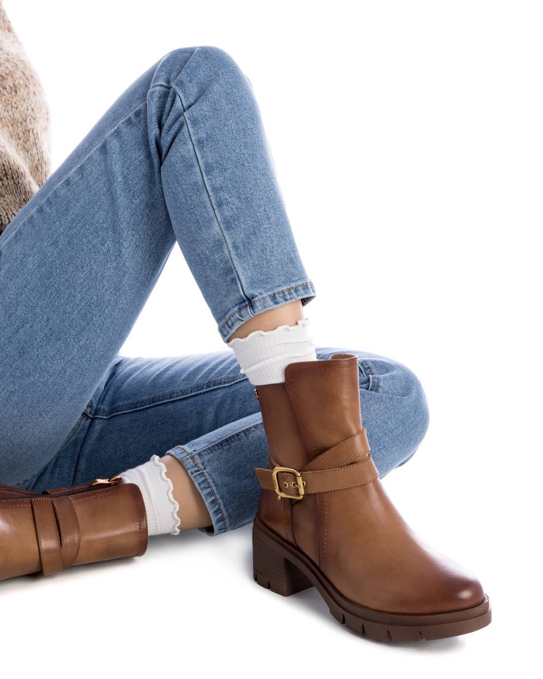 Carmela 16197301 bottines femme marron cuir talon 7 cm