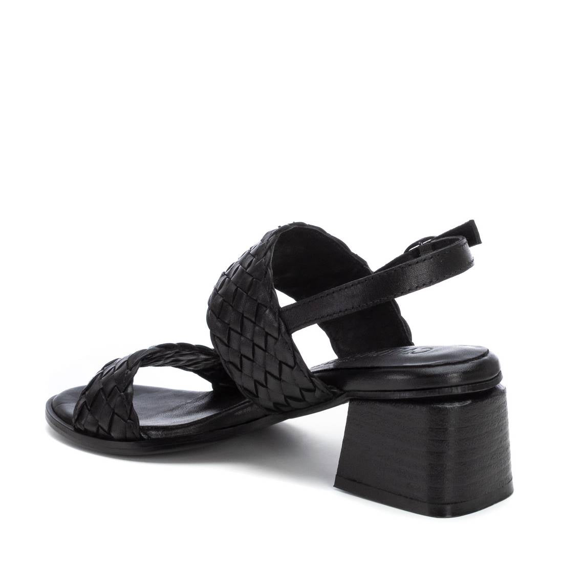Carmela 16238102 sandales talon femme noir cuir 6 cm