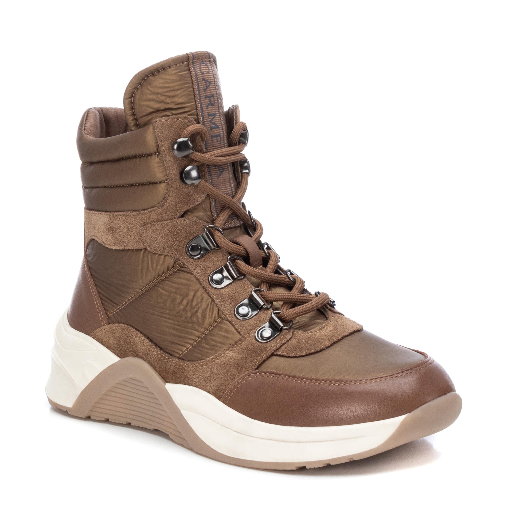 Carmela 16029304 baskets cuir marron montantes