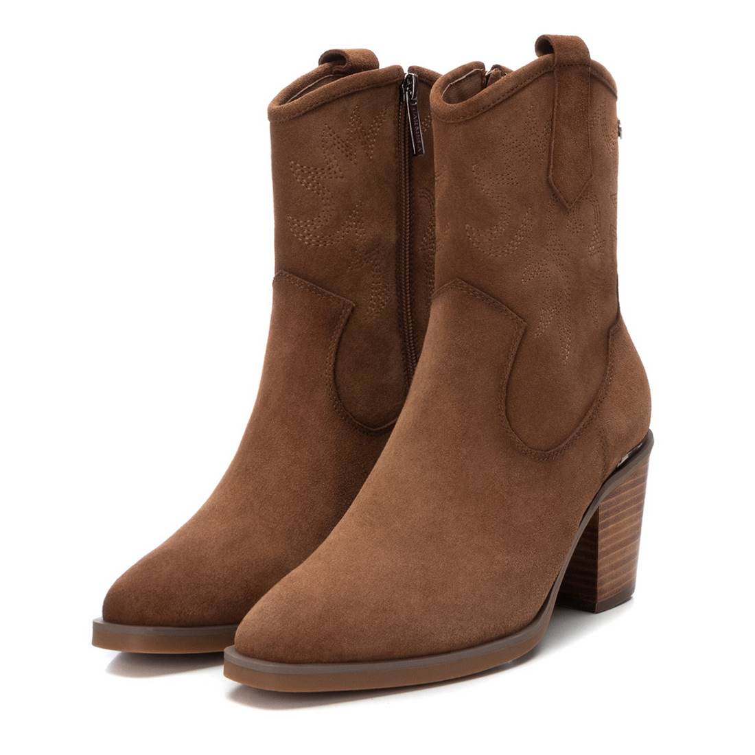 Carmela 16112103 bottine santiag femme suède marron