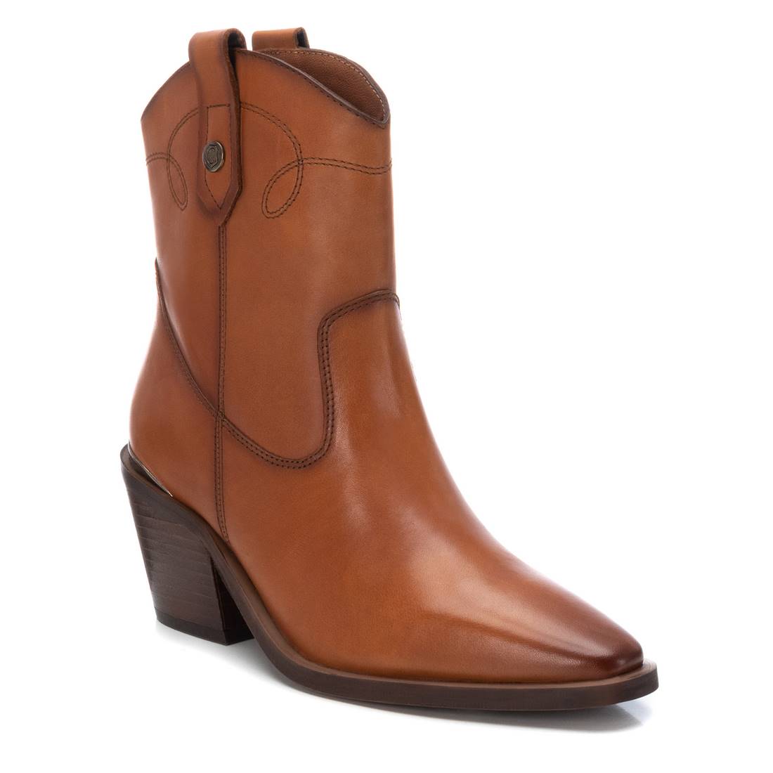 Carmela 16171803 bottine cowboy marron cuir talon 7 cm