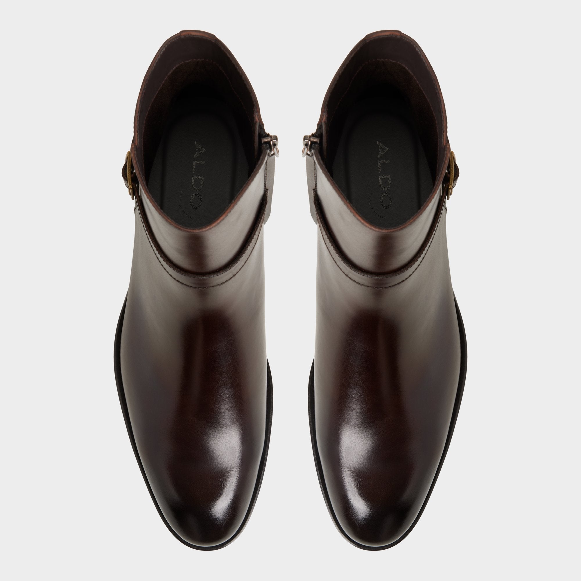 ALDO Visco bottines cuir marron talon