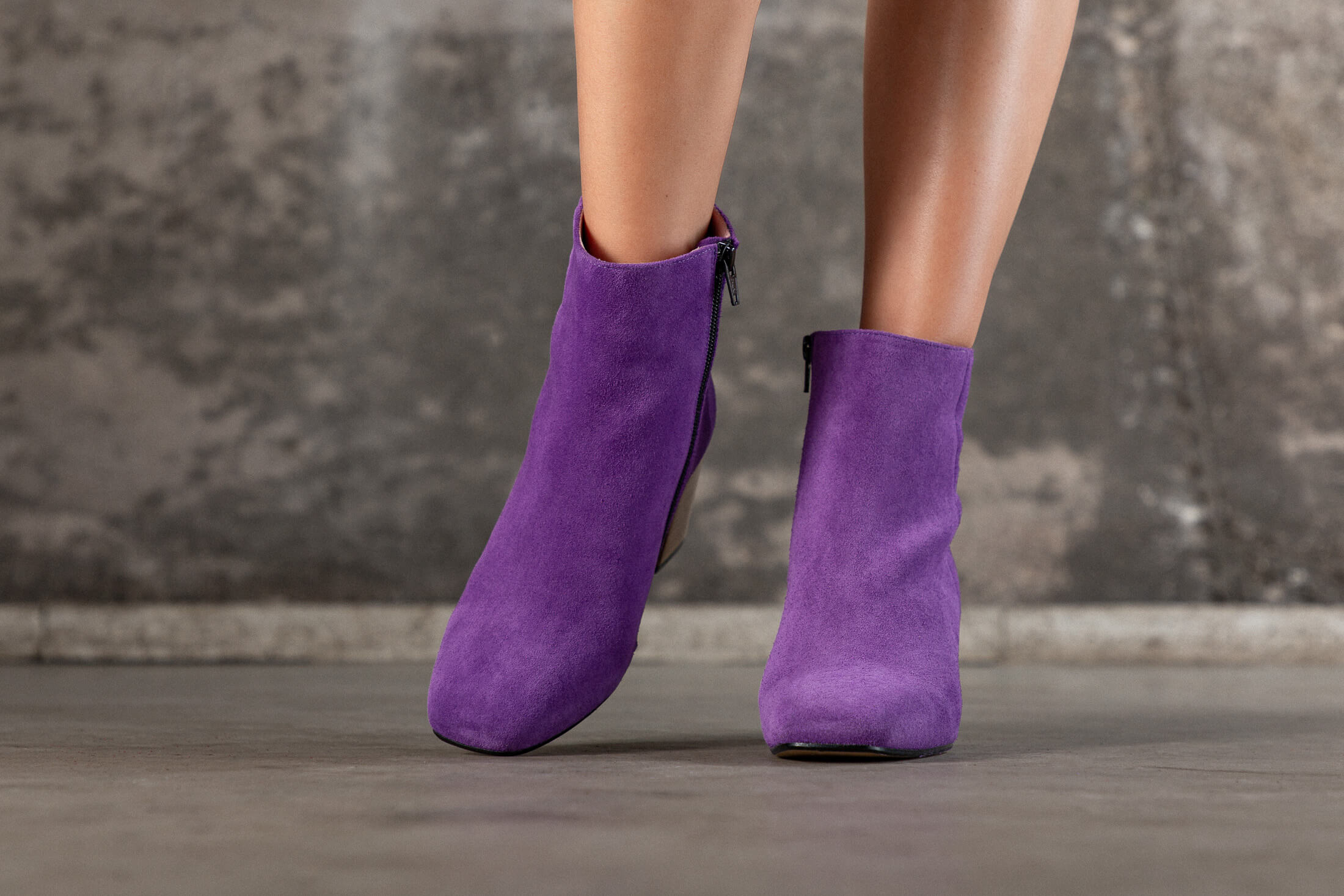 Coralie Masson Beth bottines violet talon 7 cm