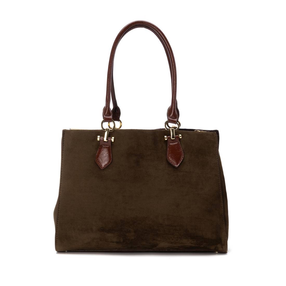 Carmela 18618503 sac textile kaki fermeture zippée
