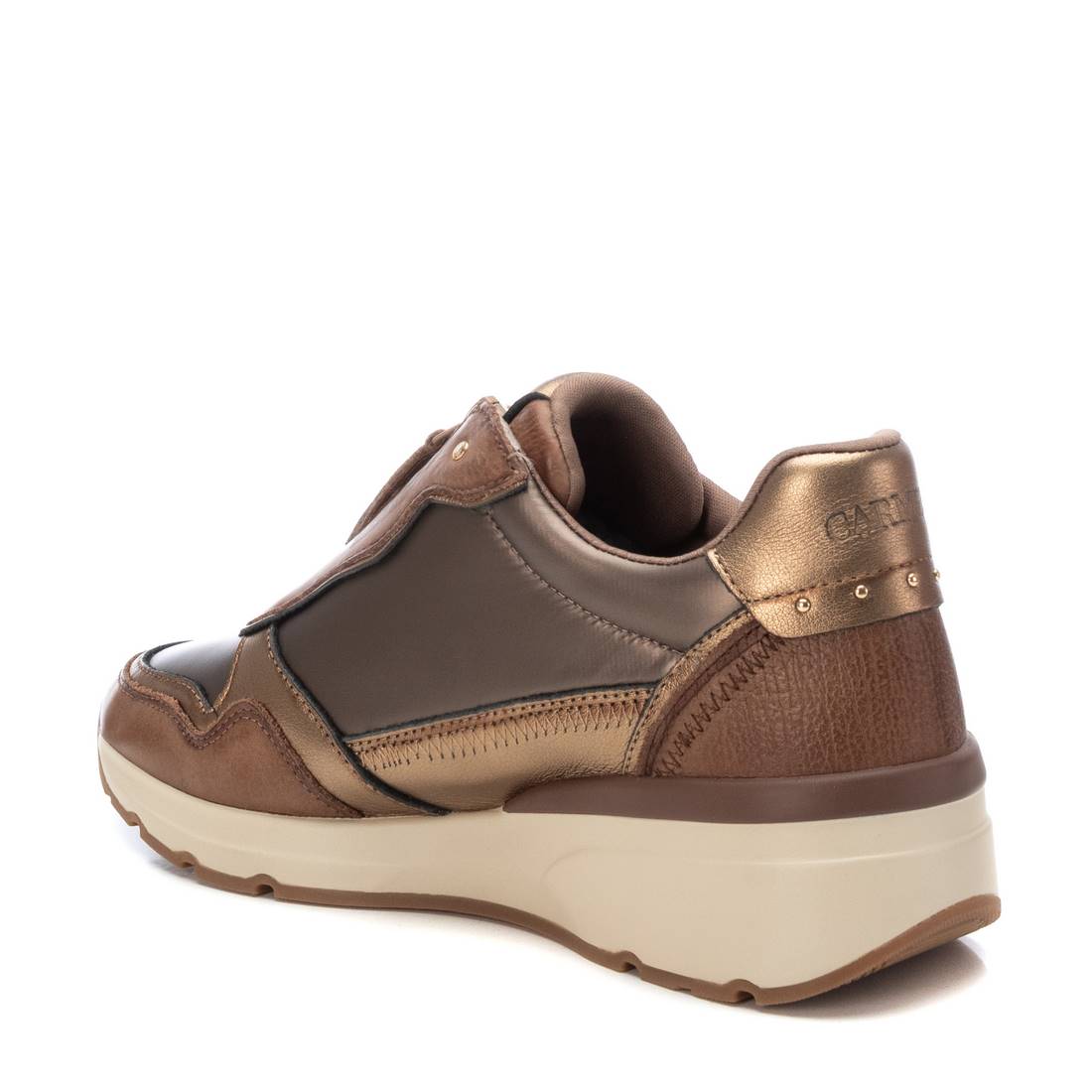Carmela 16183004 baskets cuir marron zip