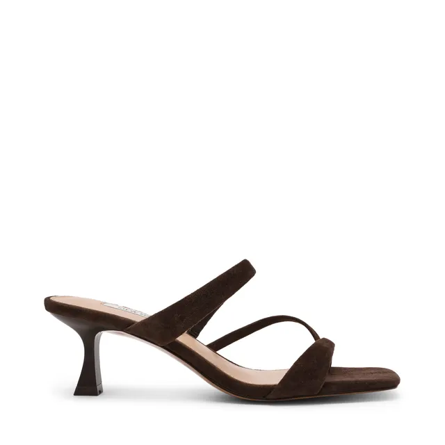 Steve Madden Ajay sandales daim marron talon 4,5 cm