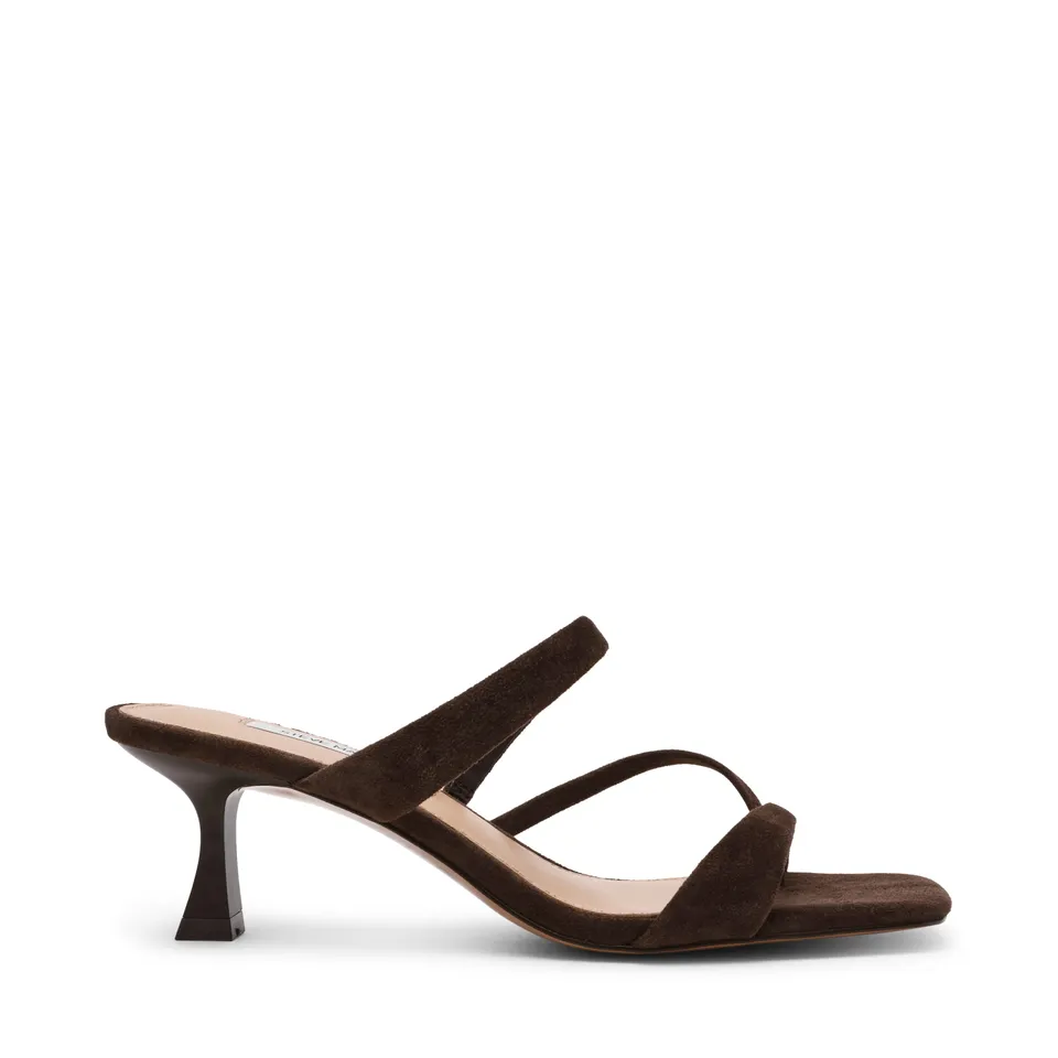 Steve Madden Ajay sandales daim marron talon 4,5 cm