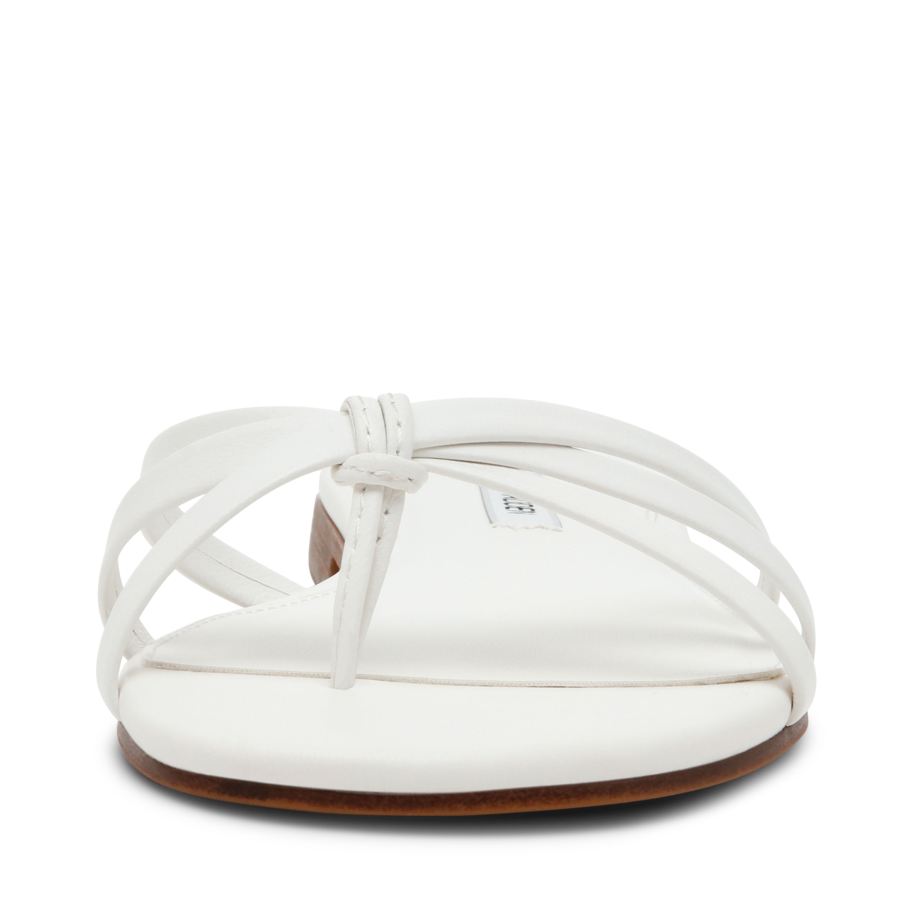 Steve Madden Calissi sandales plates cuir blanc