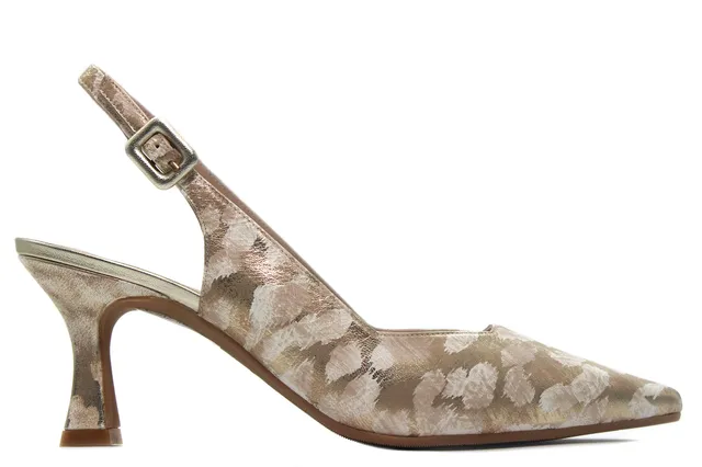 Lodi Juco escarpins champagne cuir talon 8 cm