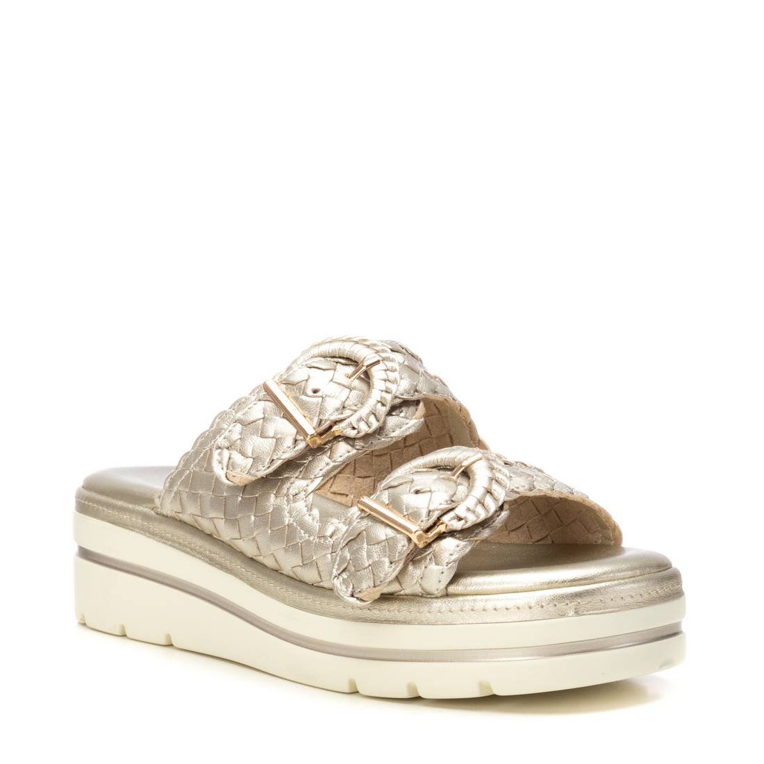 Carmela 16233505 sandale cuir doré compensée