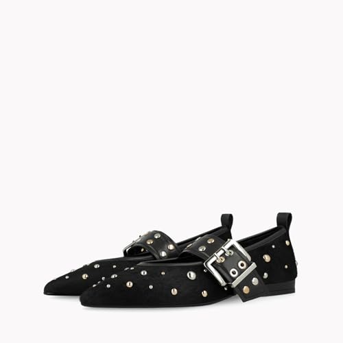 LODI A-ISQ5670P ballerines noires cuir véritable
