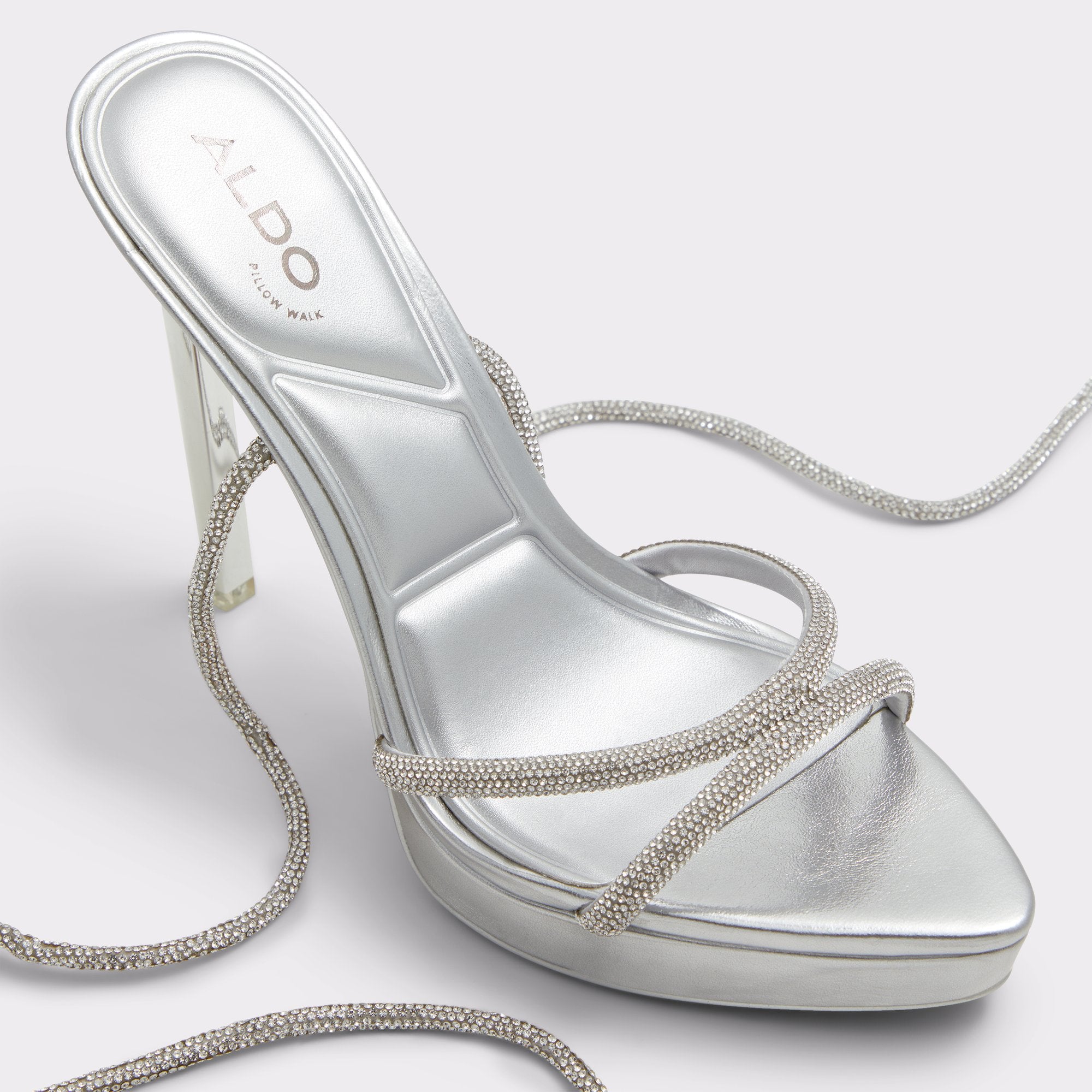 ALDO Izabella sandales strass argenté plateforme