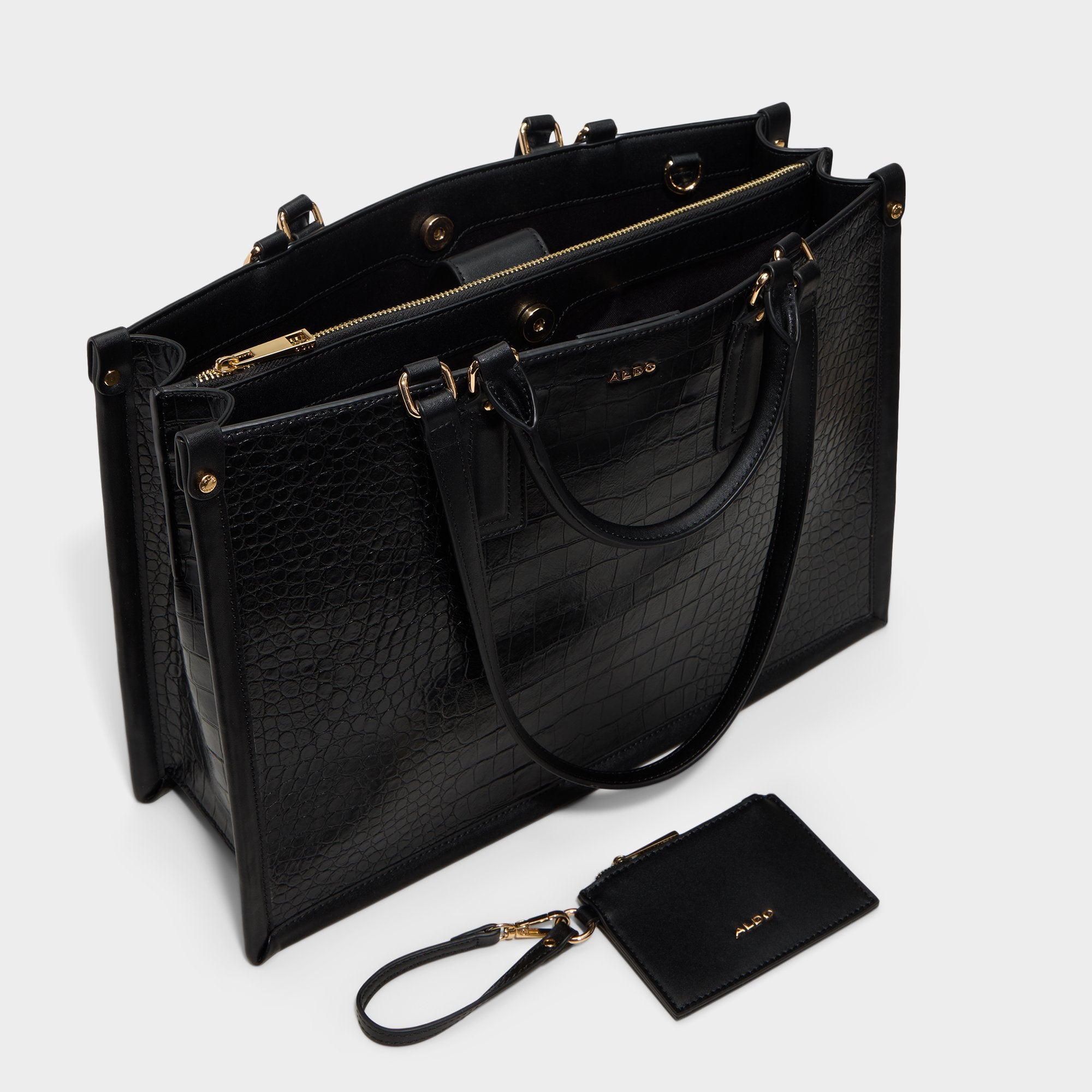 ALDO Cariema sac ordinateur noir grainé
