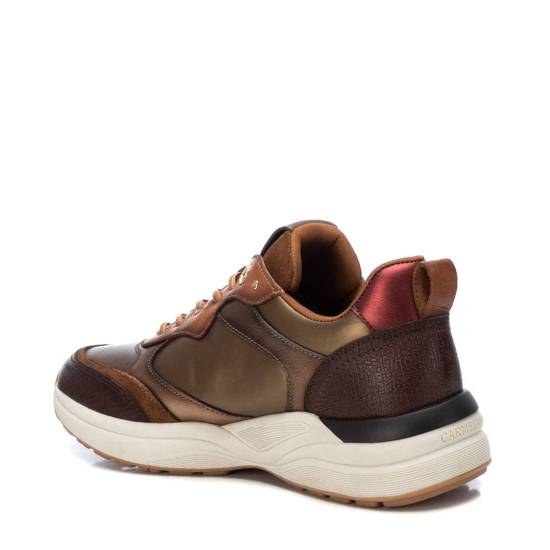 Carmela 16183904 tennis cuir marron lacets