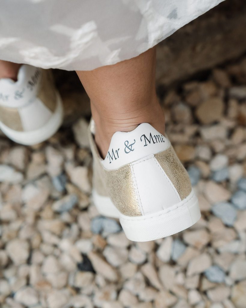 Dessine Moi Un Soulier Mariage Scratch basket personnalisée mariage