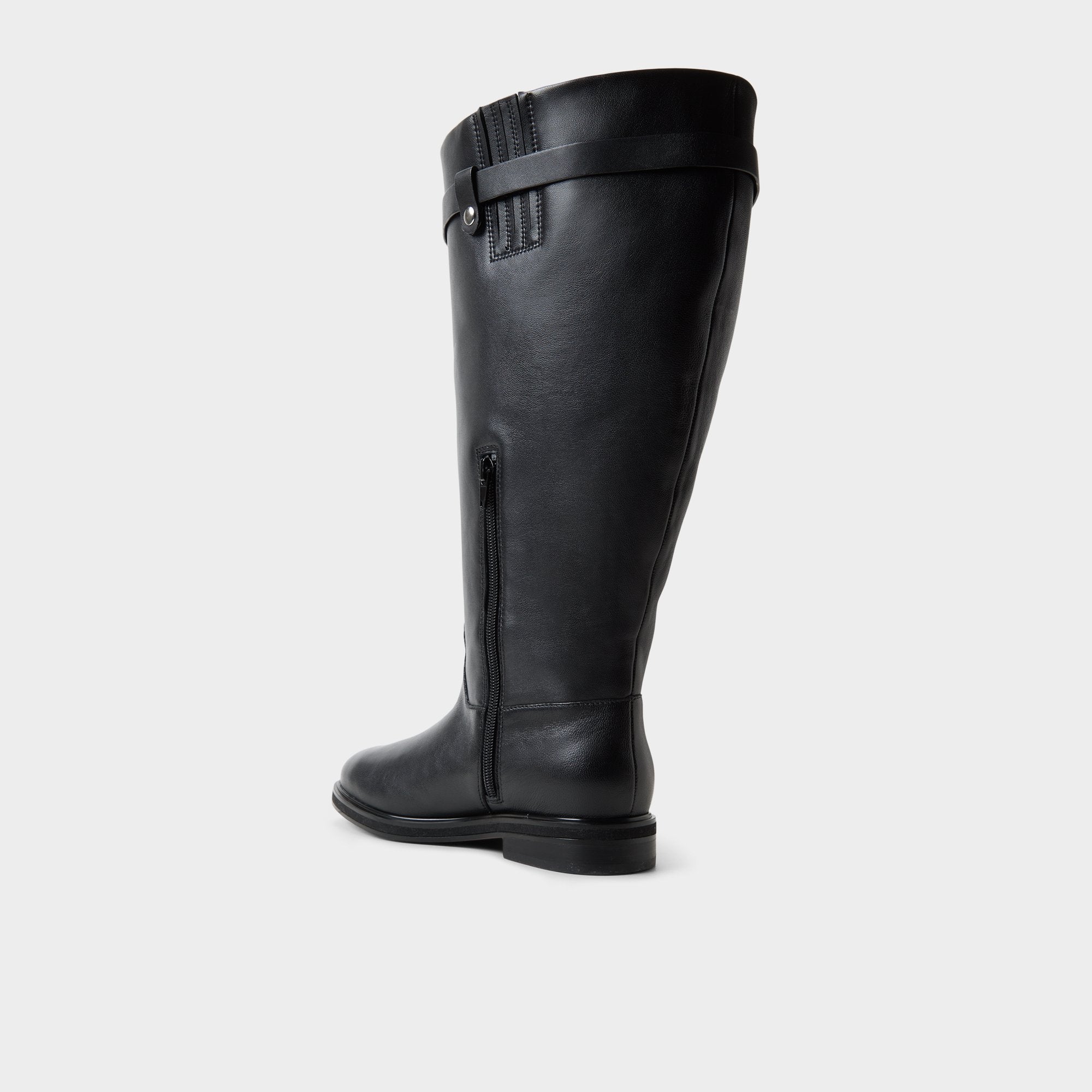 ALDO Levie-xwc bottes cavalières noires mollet extra-large