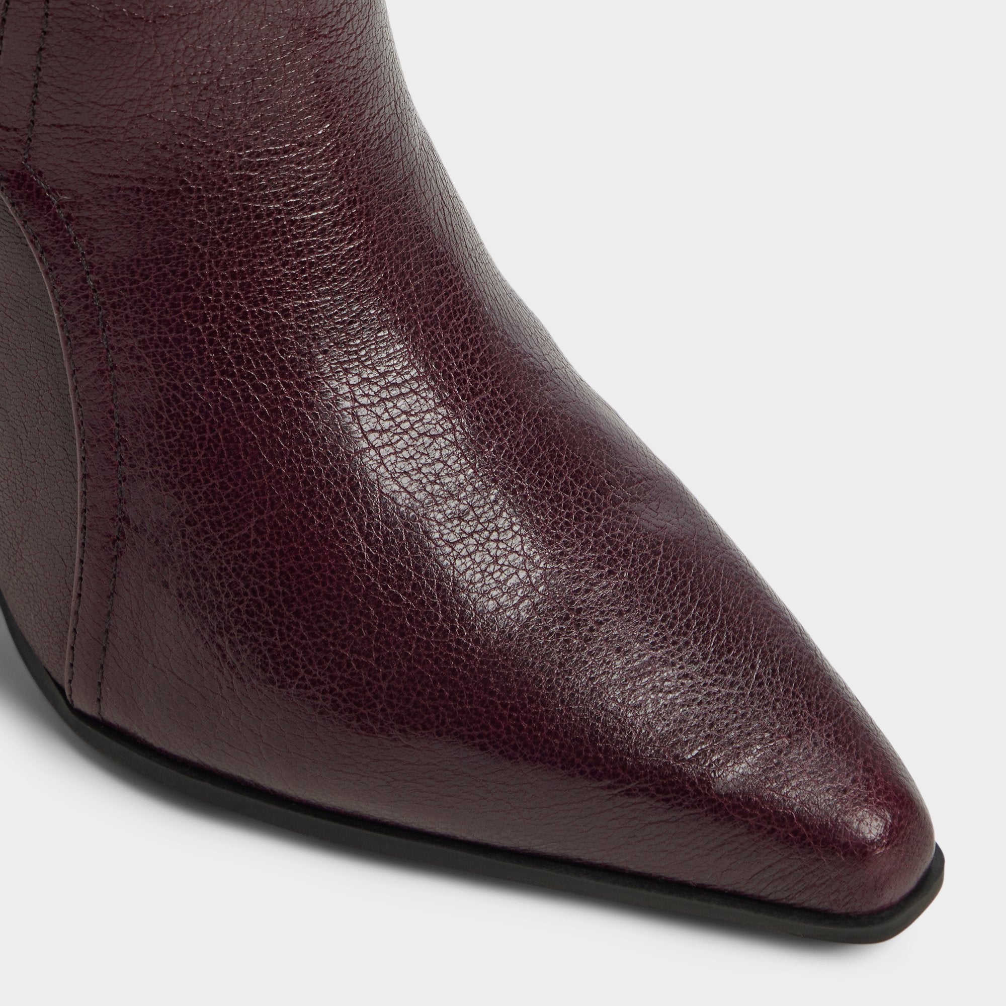 ALDO Saddle bottes femme bordeaux cuir